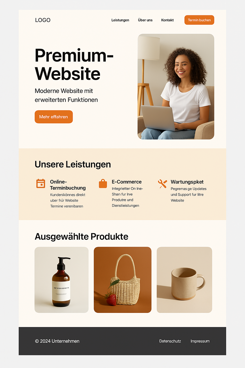 Beispiel einer Basis-Website